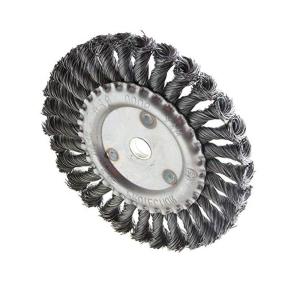 China Customized Polishing Wheel Brushes , Rust Cleaning Twist Knot Wire Brush wholesale