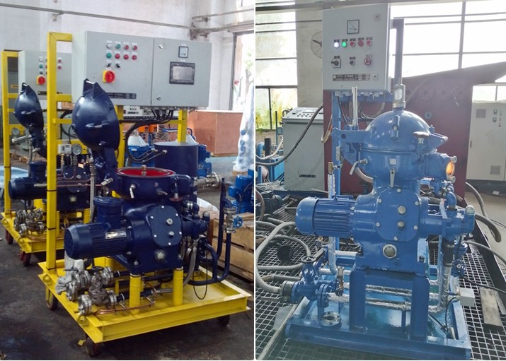 Industrial Disc Stack Centrifuges , Oil Purifier Separator CE ISO
