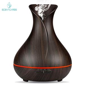 China Wood Grain 60sqm 9W 400ml Ultrasonic Aromatherapy Diffuser wholesale