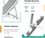 Outdoor Folding Beach Sling Chairs Set, Aluminum Patio Lounge Chair, Portable
