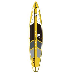 China Yellow 352 Lbs 12.5' X 30&quot; X 6&quot; Racing Inflatable SUP Surfboard wholesale