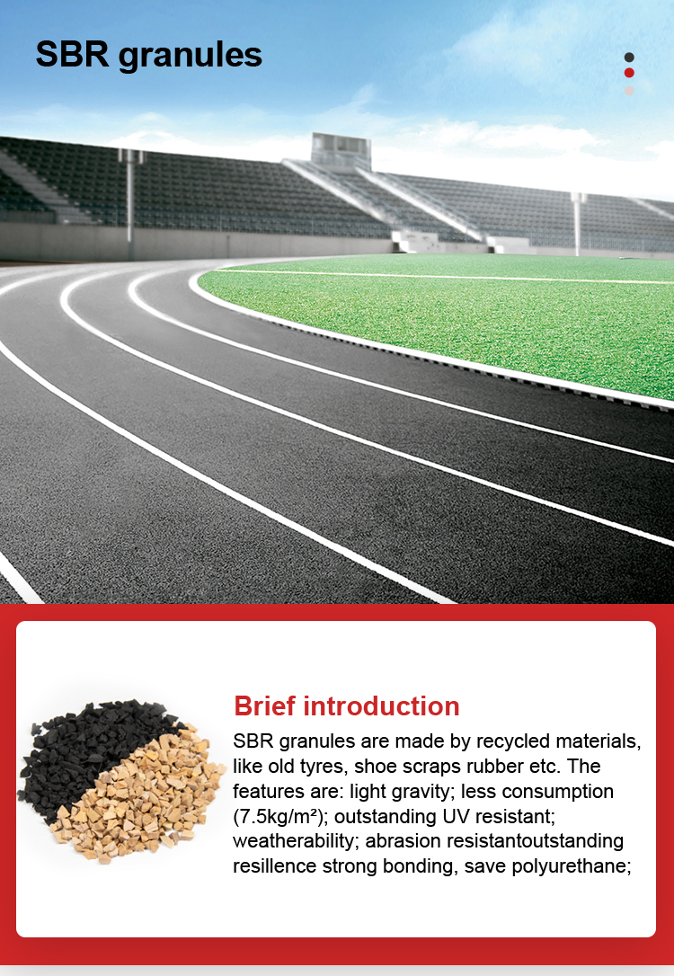 Cheap Priced Artificial Grass Granules SBR Indoor Outdoor Sports Football Field Infill
