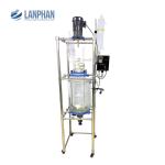 Lab Glass Reactor Solvothermal Kettle Chemical Reaction double layer