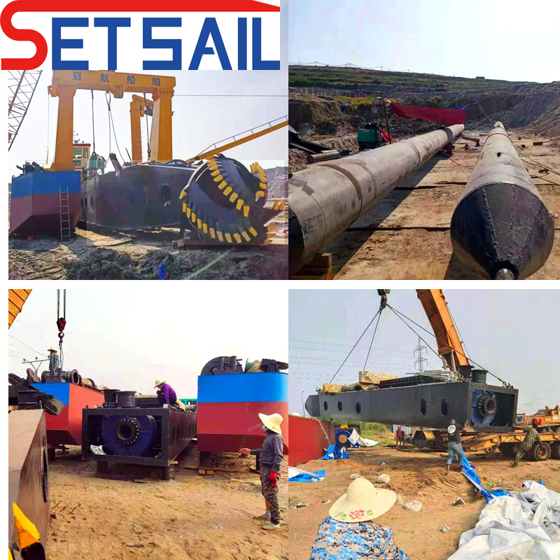 8 Inch Cutter Suction Dredge Sand Vessel with Anchor Boom