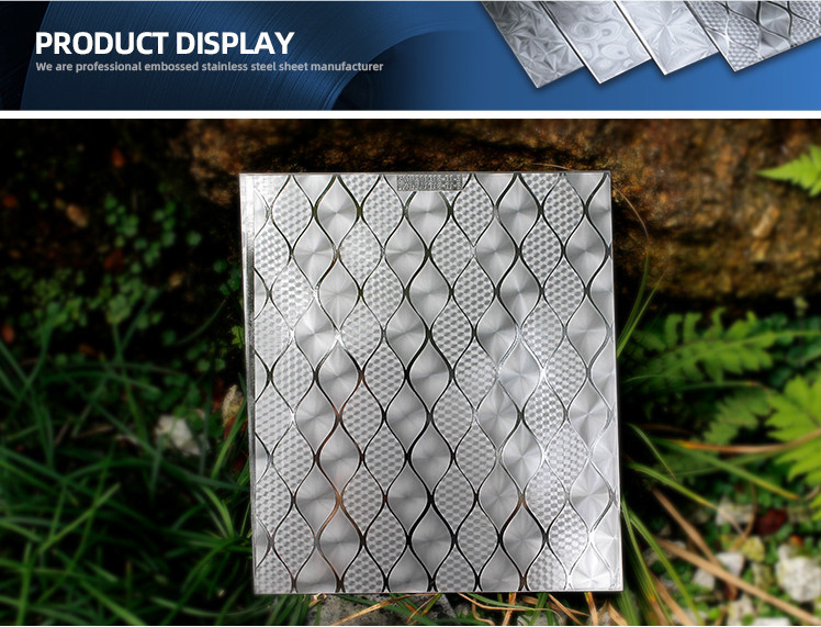 Diamond Embossed Stainless Steel Sheet Custom Cut 3mm Thickness