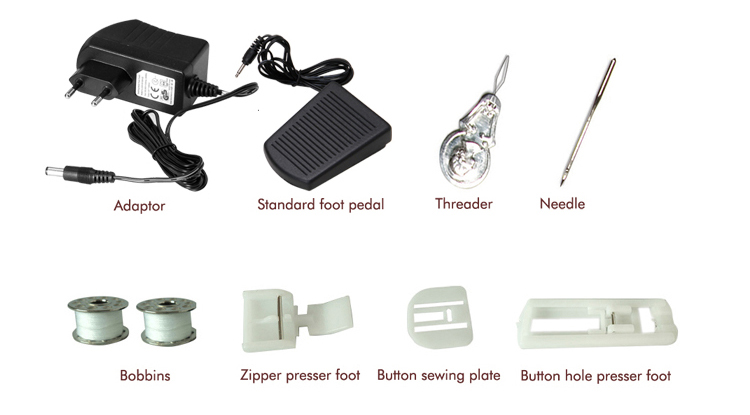 Main Material ABS Metal Lightweight 19 Stitches Automatic Sewing Machine for Jeans