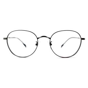China FM2571 Stainless Optical Eyeglasses Frames , Unisex Full Rim Round Frame wholesale