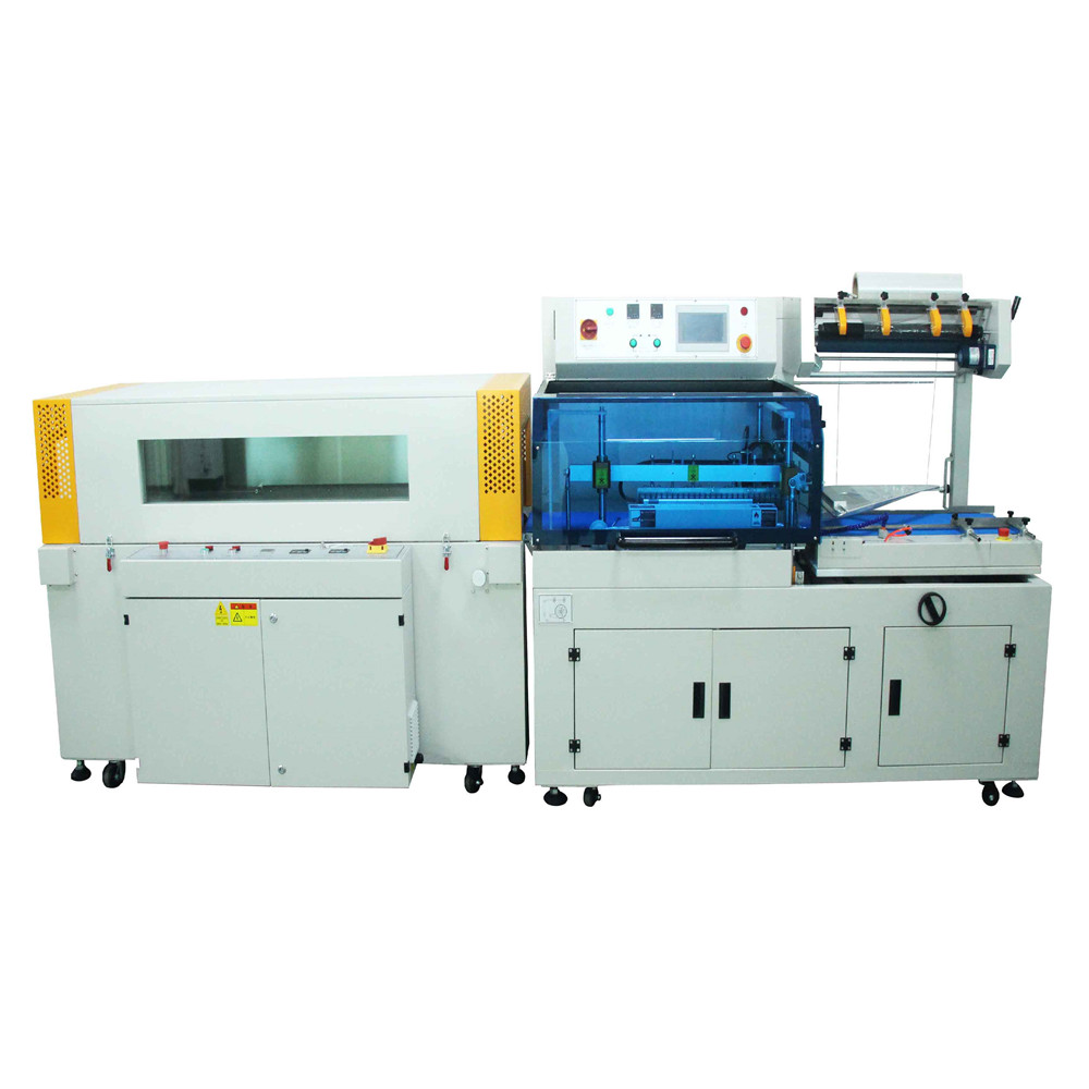 Automatic L-Sealer Heat Tunnel Pe Film Packing Thermal Shrink Wrap Packaging Machine For Carton Box Cosmetic Food Bottle