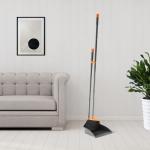 Household Metal Long Handled Dustpan And Brush Aluminum Broom