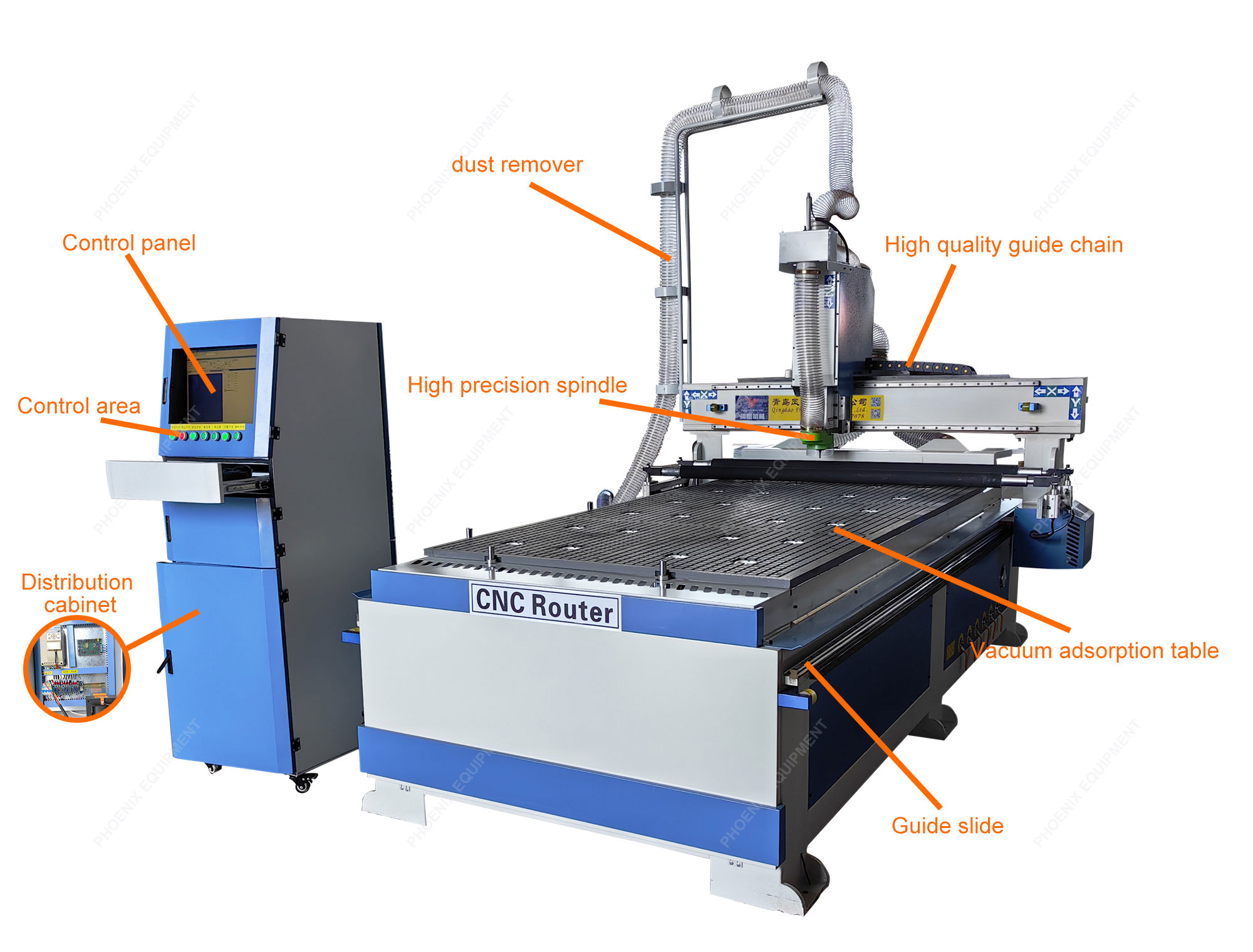 Speed PK1325 Multifunctional 3D CNC Wood Door Carving Machine for Automatic Copying