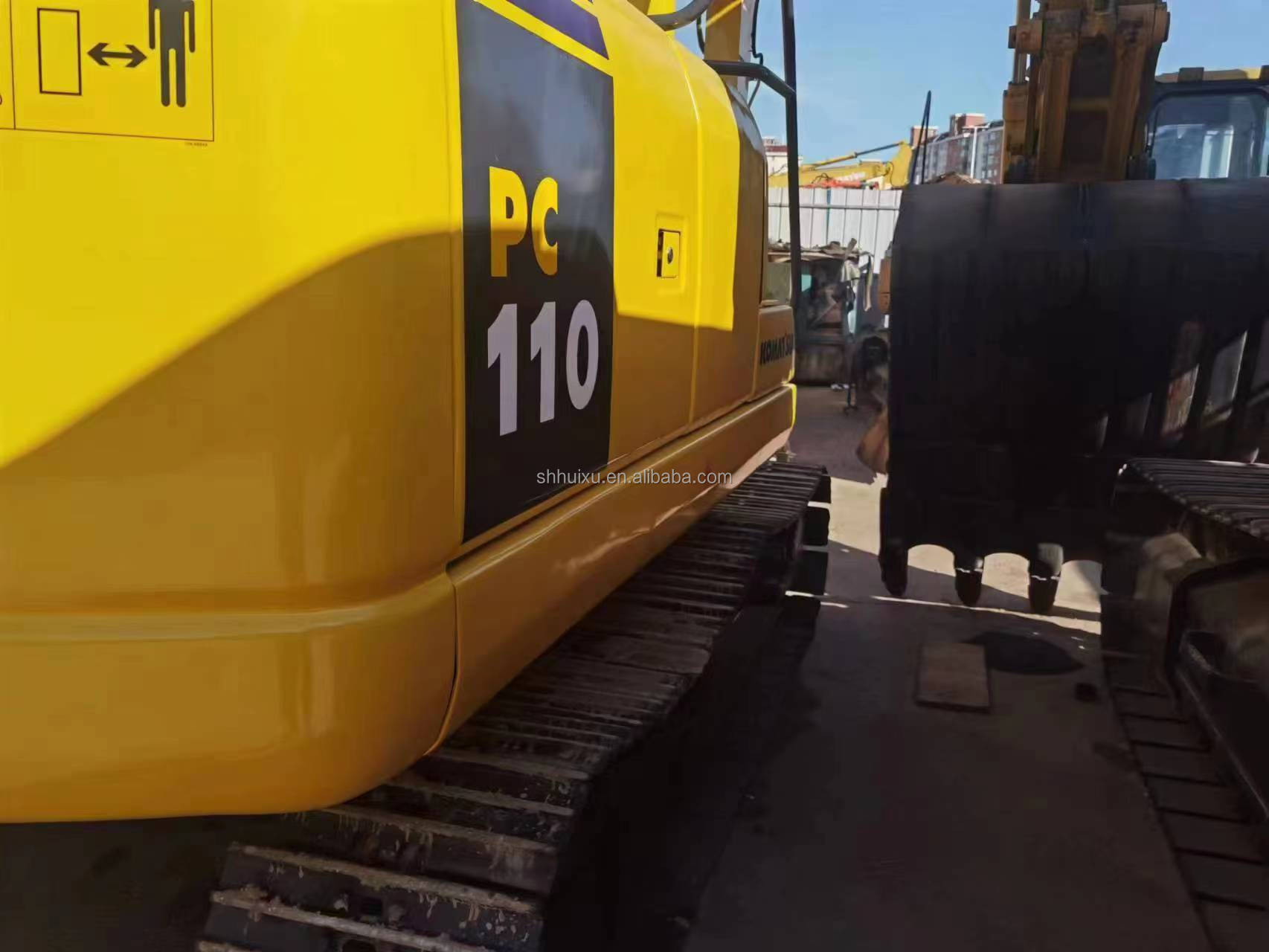 Hand used earth digger Komatsu PC110 used machinery hand used post hole diggers second hand diggers for sale