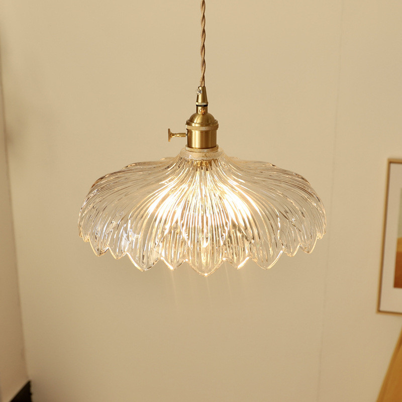 Modern Glass Pendant Lighting Fixture Luminaire Green Flower Bar Restaurant Hanging Light(WH-GP-107)