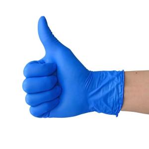 China 6Mil Blue Nitrile Disposable Gloves Medium wholesale