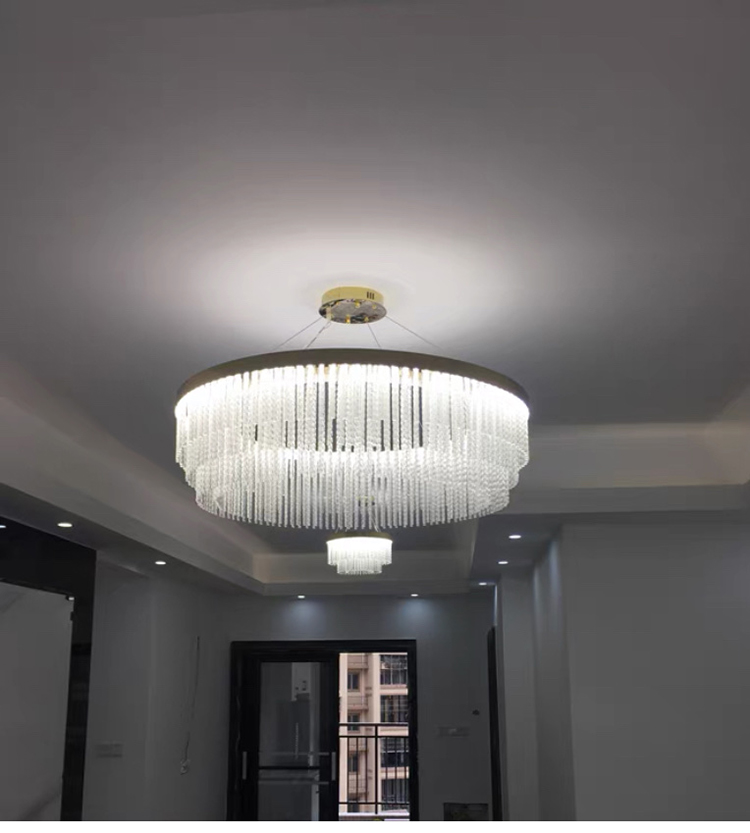 Luxury Gold Chandelier For Living Dining Room Led Glass Lighting mid century modern chandelier(WH-CY-198)