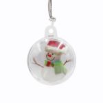 Blank High Transparent Plastic Sublimation Christmas Snowflake Ball Ornaments