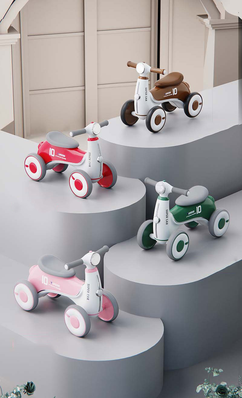 Car Style Scooter Walker Sliding Balanced Car Customized Kids Gift for Boys and Girls