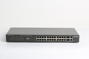 China Industrial 24 100M POE Ports 2 1000M Combo Ports 26 Port POE Switch Small wholesale