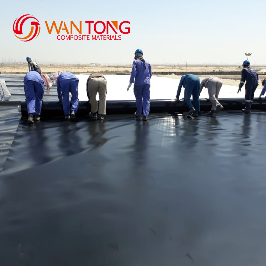 2m-8m Width HDPE Dam Liners 1mm Geomembrane Liner for Aquaculture Fish Farm Sale