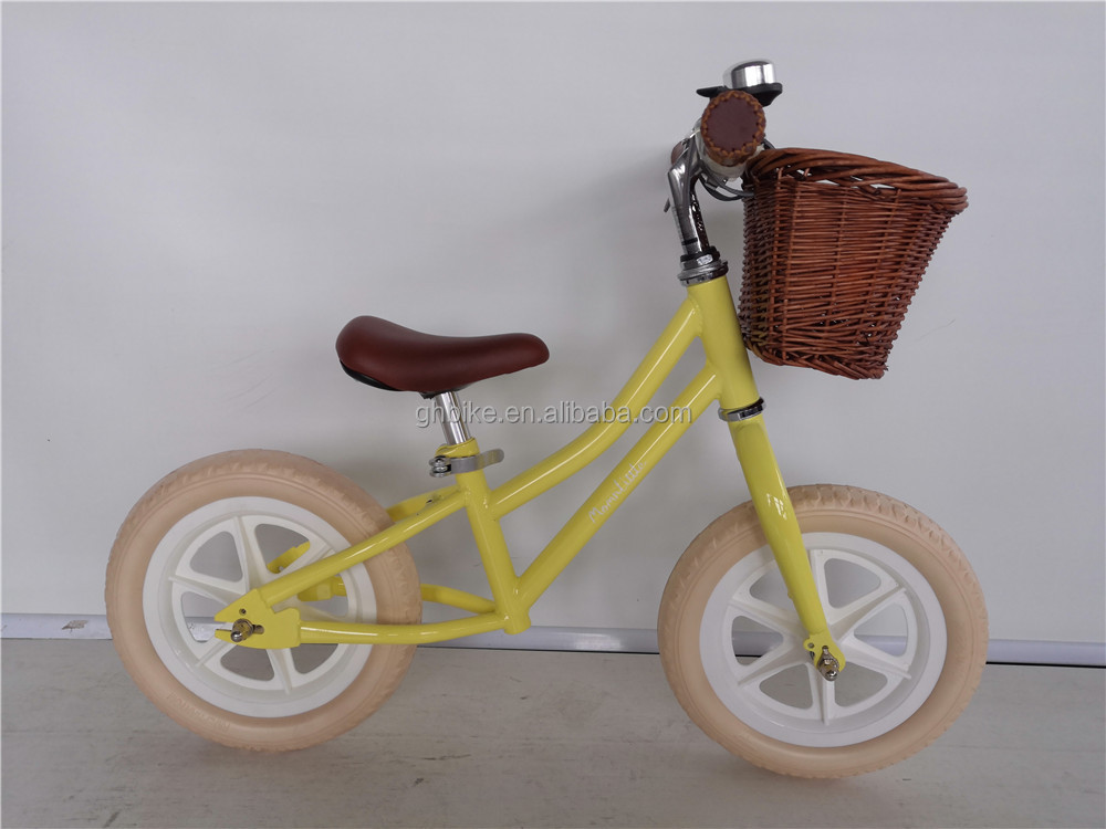 Steel Fork Material Banwood Retro Kids Balance Bike 12 Customize and with 12 Inch