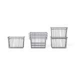 Stackable Kitchen Organizer Stainless Steel Wire Basket 260x180x80mm