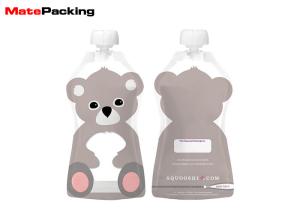 China Colorful Printing Spout Pouch , Reusable Baby Food Squeeze Pouches Aluminum Foil wholesale