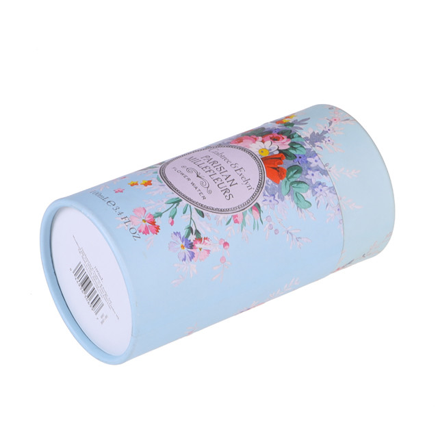 Eco-Friendly Skincare Gift Packaging Cardboard Cylinder Paper Tube Cosmetic Boxes Custom Print