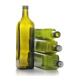 Edible 250ml Marasca Glass Oil Bottle Green Amber With Screw Cap
