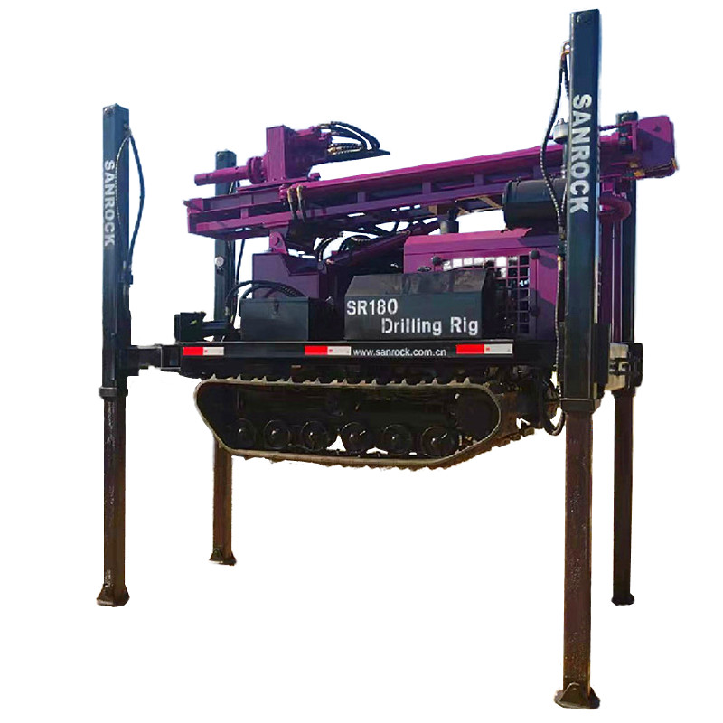 Crawler Water Well Drilling Rig Hydraulic Borehole Drill Machine With 3.0m Drill Rod