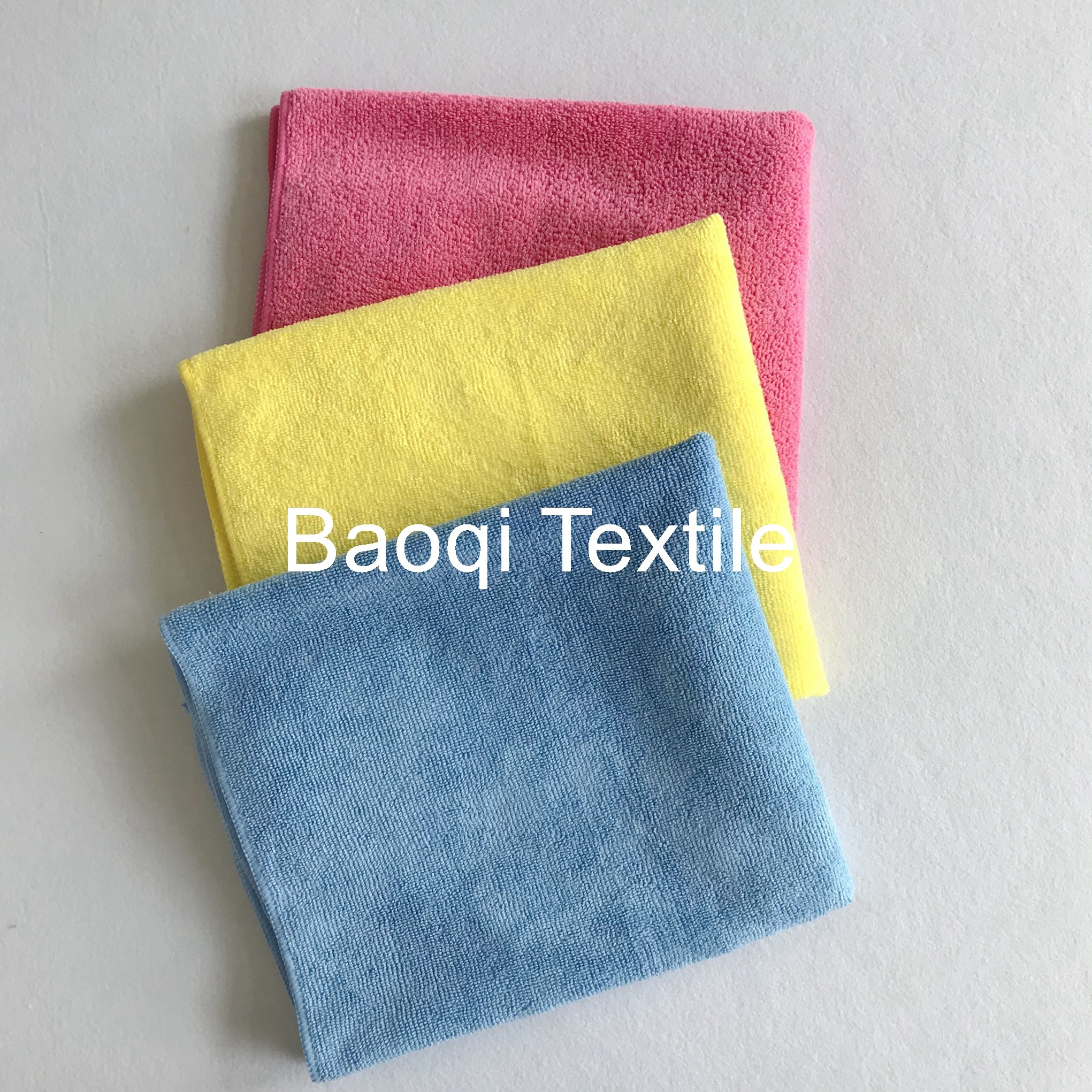 Chinese blue small size microfiber towel polyester cleaning towel/China wholesale microfiber towel for car cleaning