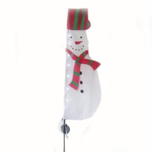 China Christmas Solar LED Garden Flag Snowman wholesale