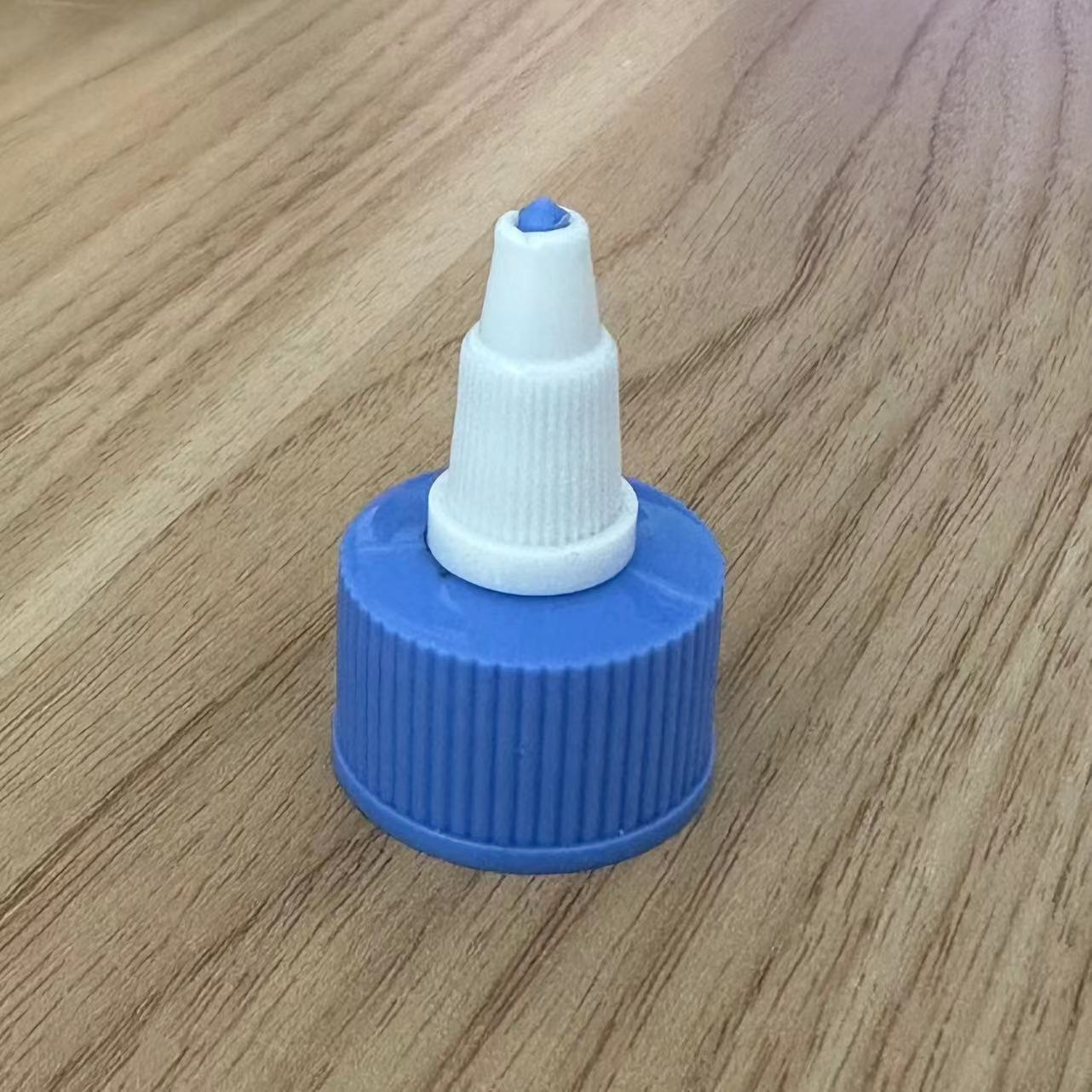 Convenient 24/410 Twist Top Cap for Liqui Bottle in Blue Color