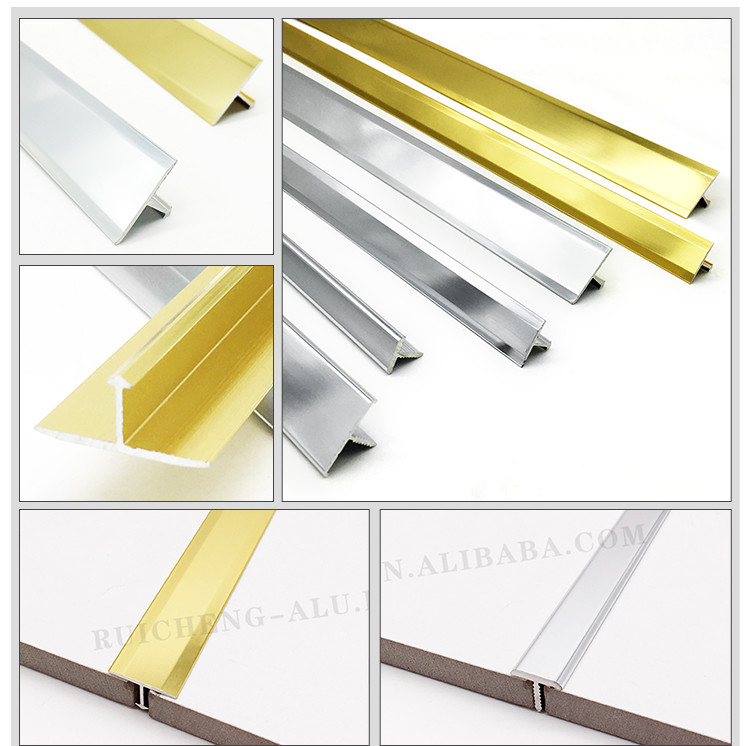 Customized Aluminum T Transition Strip T3 - T8 Aluminum Edge Trim