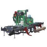 CE Approved Diesel Portable Horizontal Sawmill Wood Cutting Band Saw Machine for