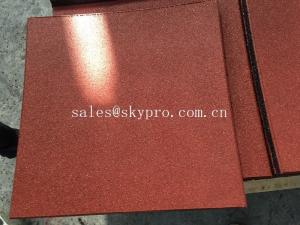 China Square bi-color laminated rubber pavers crumb flooring for playground wholesale