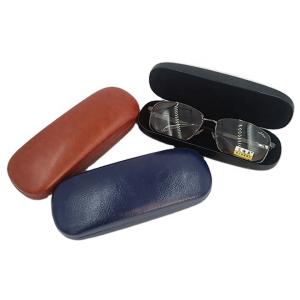 China Portable Leather Metal Glasses Case Easy To Carry Customization wholesale