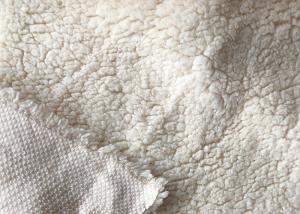 China Blanket Knitted Sherpa Brushed Fleece 155cm Polyester Velvet Fabric wholesale