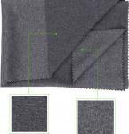 Grey Color Circular Knit Fabric , Waterproof Cationic Weft Knitted Fabric