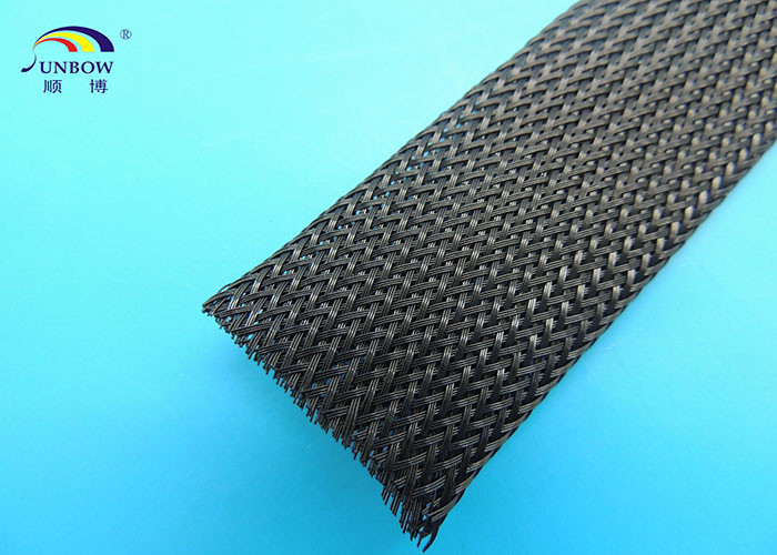 Polyster braided mesh tube PET Expandable Sleeving for cable protecting