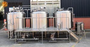 China 10 HL Stainless Steel Beer Making Machine Semi Automatic Control With Jacket wholesale