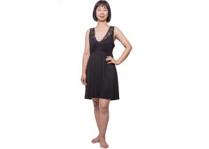 China Soft Viscose Womens Summer Nightwear Sexy Ladies Sleeveless Nightgown wholesale