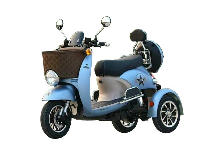 20AH Battery Electric Three Wheel Motorcycle 6-8h Charge Time With Rear / Front Box