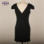 Elegant ladies bodycon open back midi latest party designs v neck dress woman
