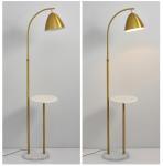 Coffee table floor light Nordic modern sofa side metal creative marble bedside