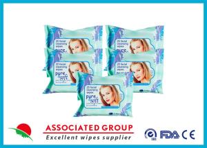 China Alcohol Free Makeup Remover Wipes , Organic Feminine Wipes White Color For Men wholesale