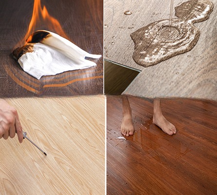 Unilin Click 4mm SPC PVC Flooring for Waterproof Fireproof Wooden Luxury Vinyl Plank