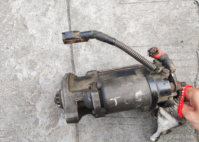 28100-E0080 Second Hand Starter Motor For Excavator SK350-8 28100-78124