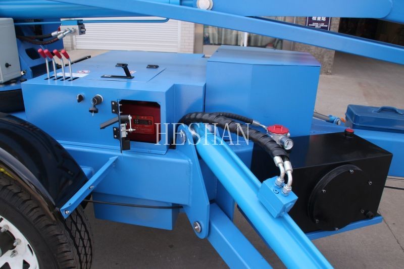 8m - 20m Mini Trailer Mounted Articulating Boom Lift Hydraulic Towable For Farm