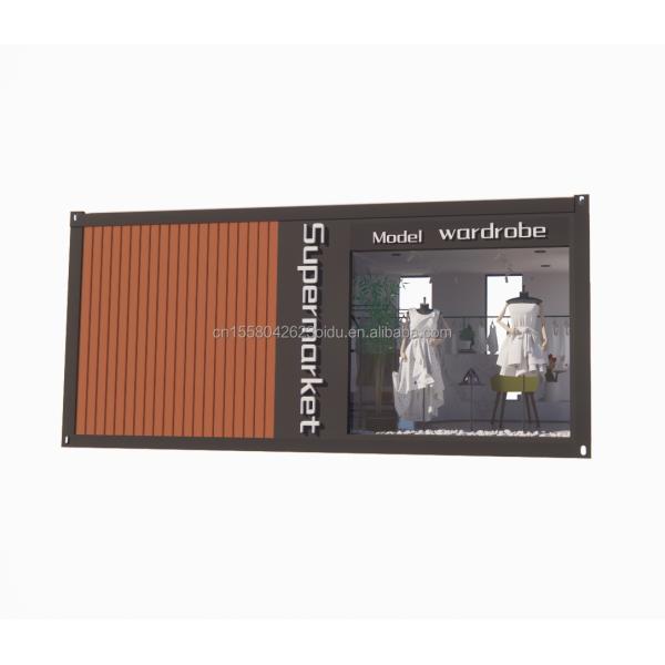 20ft Modern Design Prefabricated Wooden House Steel Material Tiny Container House for Hotel/Couple Vocation Outdoor Stay