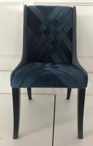 China Beech wood Modern design blue velvet fabric upholstery dining chair,desk chair wholesale