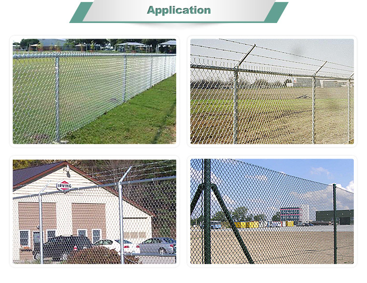 Vinyl Coated Chain Link Fence , Garden Fence Panels With 0.5--5.0m Width